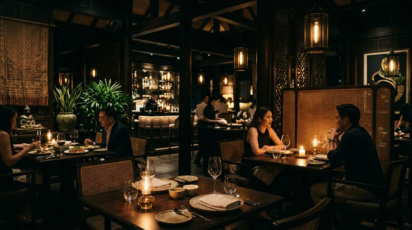 บรรยากาศร้านอาหารพรีเมียม