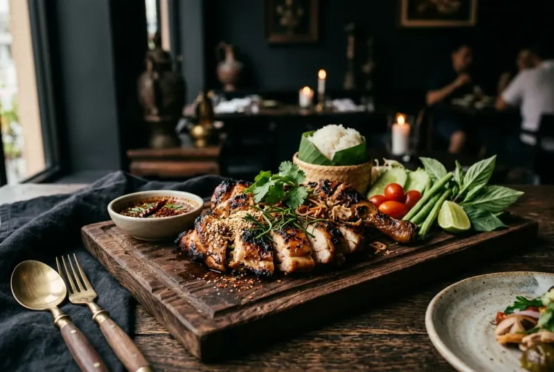 ไก่ย่างสมุนไพรฟาร์ม